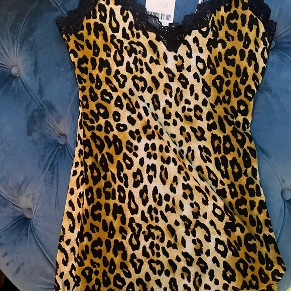 Forever 21 cheetah lace trim dress - Picture 1 of 2